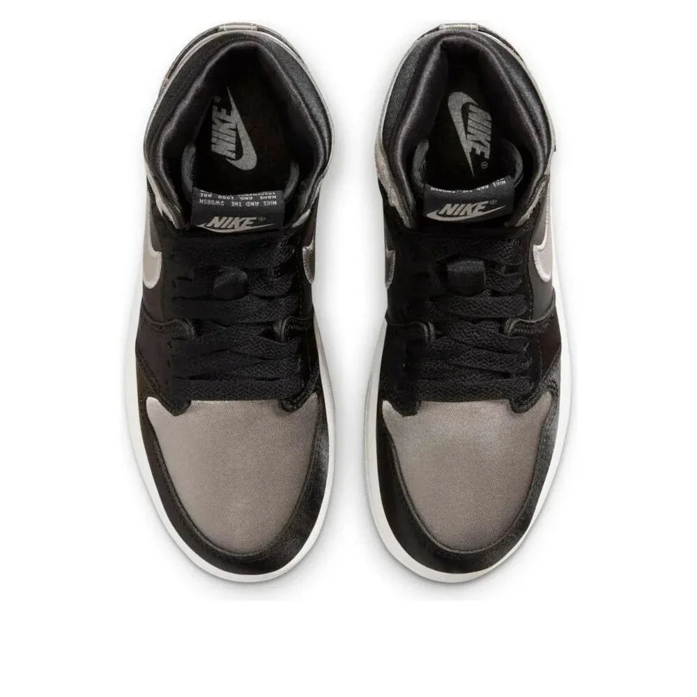 Nike Air Jordan 1 Retro High OG FD5304-010 Kids Black Gray Lifestyle Shoes RG210
